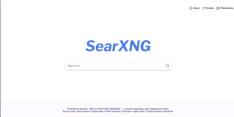 7. SearXNG