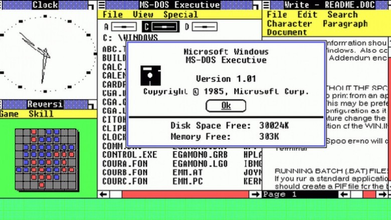 Windows 1.0 ilk adı nedir?